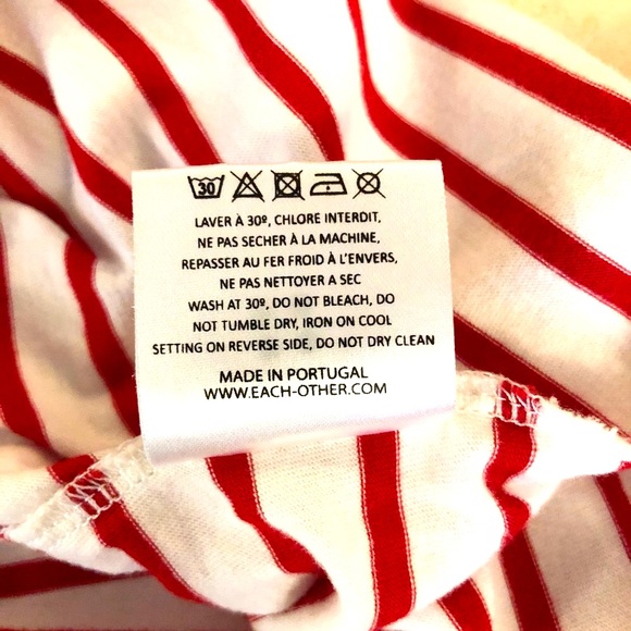 EACHXOTHER PARIS | ROBERT MONTGOMERY Nautical Red Stripe Tee Size XS - Picture 11 of 12